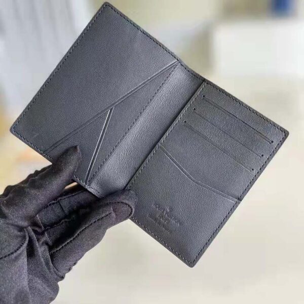 Louis Vuitton LV Unisex Zippy Coin Purse Vertical Taiga Grained Calf Leather (8)
