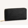 Louis Vuitton LV Unisex Zippy Wallet Black Epi Grained Cowhide Leather (2)