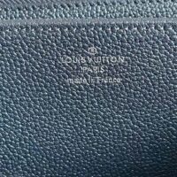 Louis Vuitton LV Unisex Zippy Wallet Navy Nacre Embossed Grained Cowhide Leather (2)