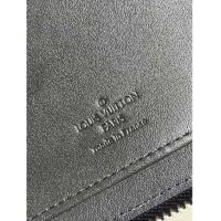 Louis Vuitton LV Unisex Zippy Wallet Vertical Taiga Black Cowhide Leather (2)