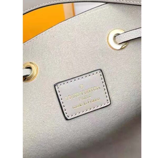 Louis Vuitton LV Women NéoNoé MM Bucket Bag Cream Embossed Grained Cowhide Leather (9)