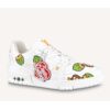 Louis Vuitton Unisex LV Trainer Sneaker White Printed Calf Leather Rubber Outsole