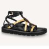 Louis Vuitton Women LV Pool Pillow Comfort Sandal Patent Metallic Calf Monogram Canvas