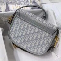 Dior Unisex Medium Dior Bobby Bag Gray Dior Oblique Jacquard (2)