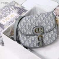 Dior Unisex Medium Dior Bobby Bag Gray Dior Oblique Jacquard (2)