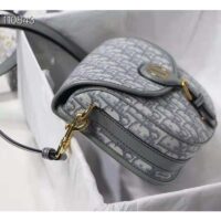 Dior Unisex Medium Dior Bobby Bag Gray Dior Oblique Jacquard (2)