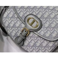 Dior Unisex Medium Dior Bobby Bag Gray Dior Oblique Jacquard (2)