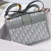 Dior Women 30 Montaigne Bag Gray Dior Oblique Jacquard (4)