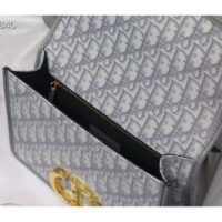 Dior Women 30 Montaigne Bag Gray Dior Oblique Jacquard (4)