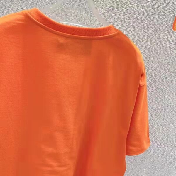 Gucci GG Men Gucci Tiger Cotton T-Shirt Orange Jersey Crewneck (1)