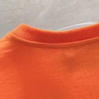 Gucci GG Men Gucci Tiger Cotton T-Shirt Orange Jersey Crewneck (2)