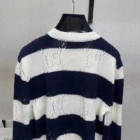 Gucci GG Men Gucci Tiger Wool Sweater Embroidery Tiger Flower Crewneck (8)