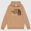 Gucci GG Women The North Face x Gucci Sweatshirt Brown Cotton Jersey Crewneck Oversized Fit