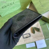 Gucci GG Women Wallet Interlocking G Black GG Supreme Canvas (9)