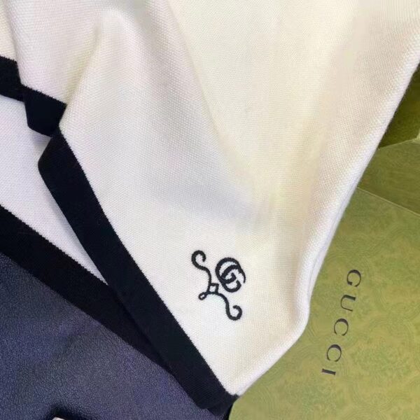Gucci GG Women Wool GG Piquet Jacquard Polo Shirt Interlocking G Embroidery (12)