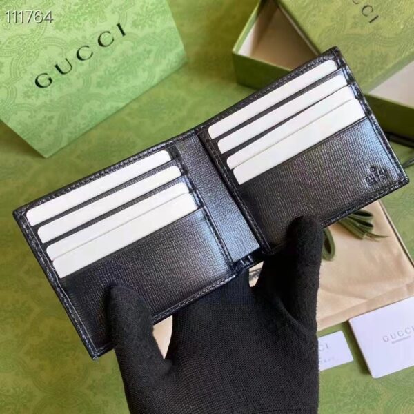 Gucci Unisex Wallet Interlocking G Black GG Supreme Canvas Leather (10)