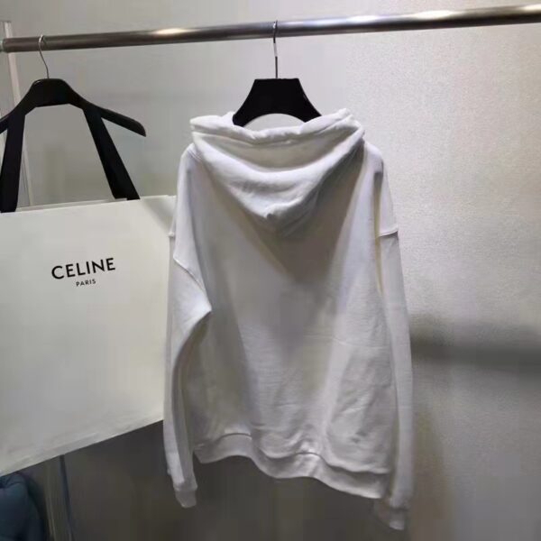 Gucci Women GG Tiger Hooded Sweatshirt Ivory Felted Cotton Jersey Fixed Hood (8)