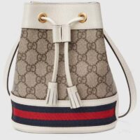 Gucci Women Ophidia Mini GG Bucket Bag Beige Ebony GG Supreme Canvas (9)