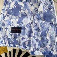 Louis Vuitton LV Men Blue Watercolor Windbreaker 100% Polyamide Indigo Regular Fit (10)