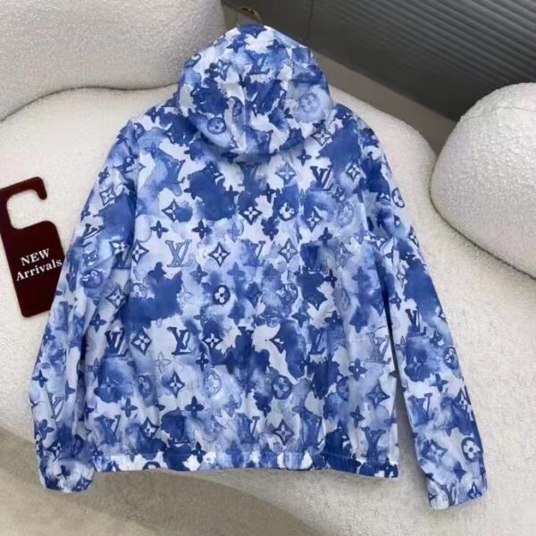 Louis Vuitton LV Men Blue Watercolor Windbreaker 100% Polyamide Indigo Regular Fit (2)