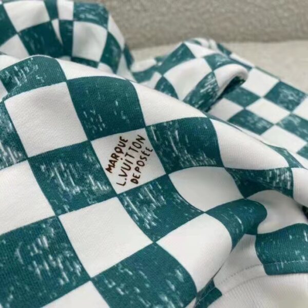 Louis Vuitton LV Men Damier Printed Crewneck Cotton Ocean Classic Sweatshirt Shape (10)