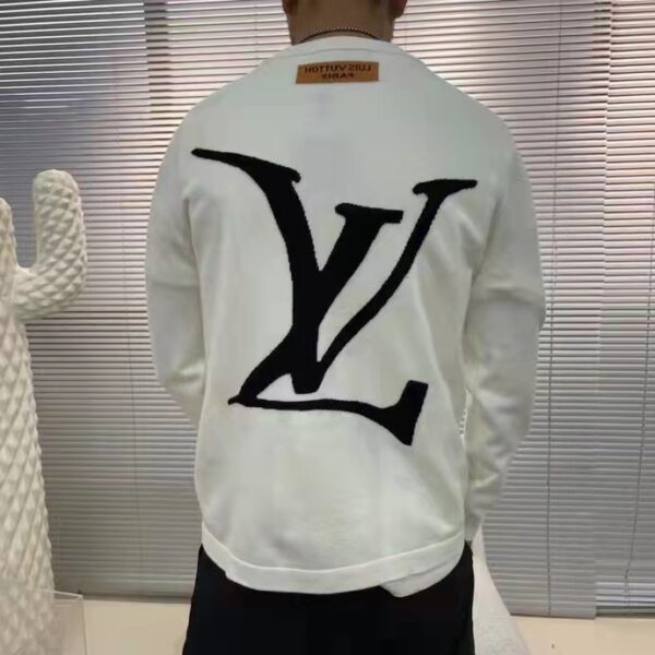 Louis Vuitton LV Men End Goal LV Crewneck 100% Cotton White (7)