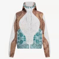 Louis Vuitton LV Men Monogram Marble Windbreaker 100% Polyamide Blue Regular Fit (10)