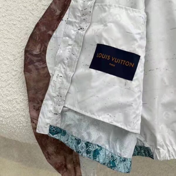 Louis Vuitton LV Men Monogram Marble Windbreaker 100% Polyamide Blue Regular Fit (11)