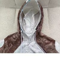 Louis Vuitton LV Men Monogram Marble Windbreaker 100% Polyamide Blue Regular Fit (10)