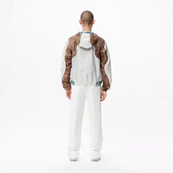 Louis Vuitton LV Men Monogram Marble Windbreaker 100% Polyamide Blue Regular Fit (4)