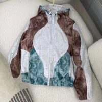 Louis Vuitton LV Men Monogram Marble Windbreaker 100% Polyamide Blue Regular Fit (10)