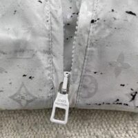 Louis Vuitton LV Men Monogram Marble Windbreaker 100% Polyamide Blue Regular Fit (10)