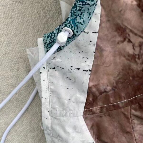 Louis Vuitton LV Men Monogram Marble Windbreaker 100% Polyamide Blue Regular Fit (8)