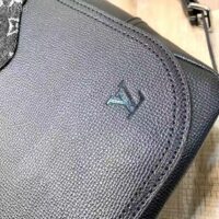 Louis Vuitton LV Unisex Besace Tokyo Black Monogram Denim Taurillon Leather (12)