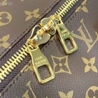 Louis Vuitton LV Unisex Keepall Trio Pocket Travel Bag Brown Monogram Canvas (9)