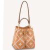 Louis Vuitton LV Women NéoNoé MM Bucket Bag Orange Embroidered Embossed Grained Cowhide