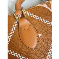 Louis Vuitton LV Women OnTheGo MM Tote Bag Arizona Embossed Supple Grained Cowhide (2)