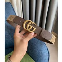 Gucci Unisex Jumbo GG Canvas Marmont Wide Belt Double G Buckle 4 cm Width (3)