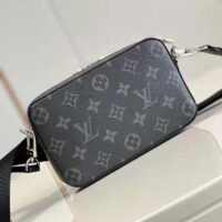 Louis Vuitton LV Unisex Alpha Wearable Wallet Monogram Eclipse Coated Canvas Cowhide (9)