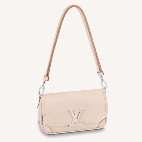 Louis Vuitton LV Unisex Buci Crossbody White Epi Grained Smooth Cowhide Leather (4)