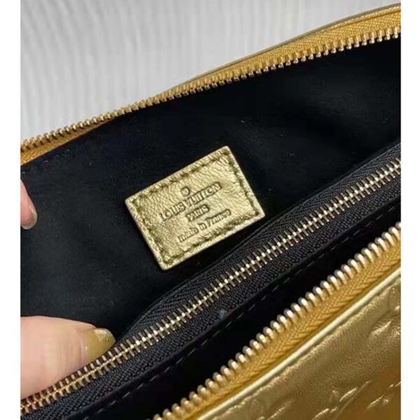 Louis Vuitton LV Unisex Coussin PM Gold Monogram-Embossed Puffy Lambskin Calfskin (3)