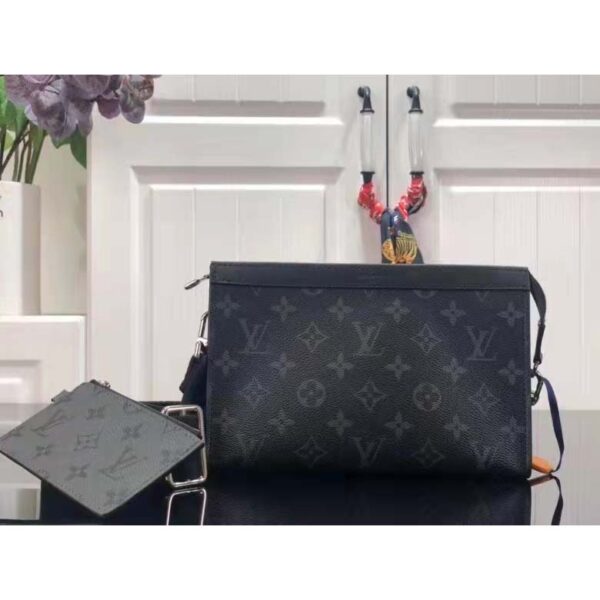 Louis Vuitton LV Unisex Gaston Wearable Wallet Monogram Eclipse Reverse Coated Canvas (16)