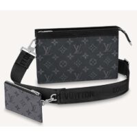 Louis Vuitton LV Unisex Gaston Wearable Wallet Monogram Eclipse Reverse Coated Canvas (5)