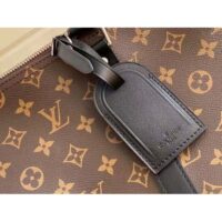 Louis Vuitton LV Unisex Keepall Bandoulière 45 Brown Coated Canvas Cowhide Leather (11)