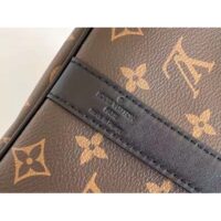 Louis Vuitton LV Unisex Keepall Bandoulière 45 Brown Coated Canvas Cowhide Leather (11)