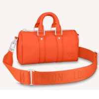 Louis Vuitton LV Unisex Keepall XS Orange Aerogram Cowhide Leather Textile Lining (1)