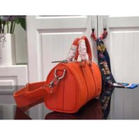 Louis Vuitton LV Unisex Keepall XS Orange Aerogram Cowhide Leather Textile Lining (1)