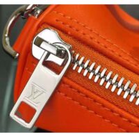 Louis Vuitton LV Unisex Keepall XS Orange Aerogram Cowhide Leather Textile Lining (1)