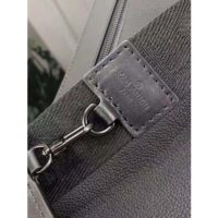 Louis Vuitton LV Unisex Messenger Voyage Black Aerogram Cowhide Leather Textile Lining (8)