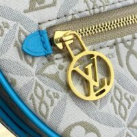 Louis Vuitton LV Women Loop Ecru Blue Since 1854 Jacquard Textile Cowhide Leather (1)